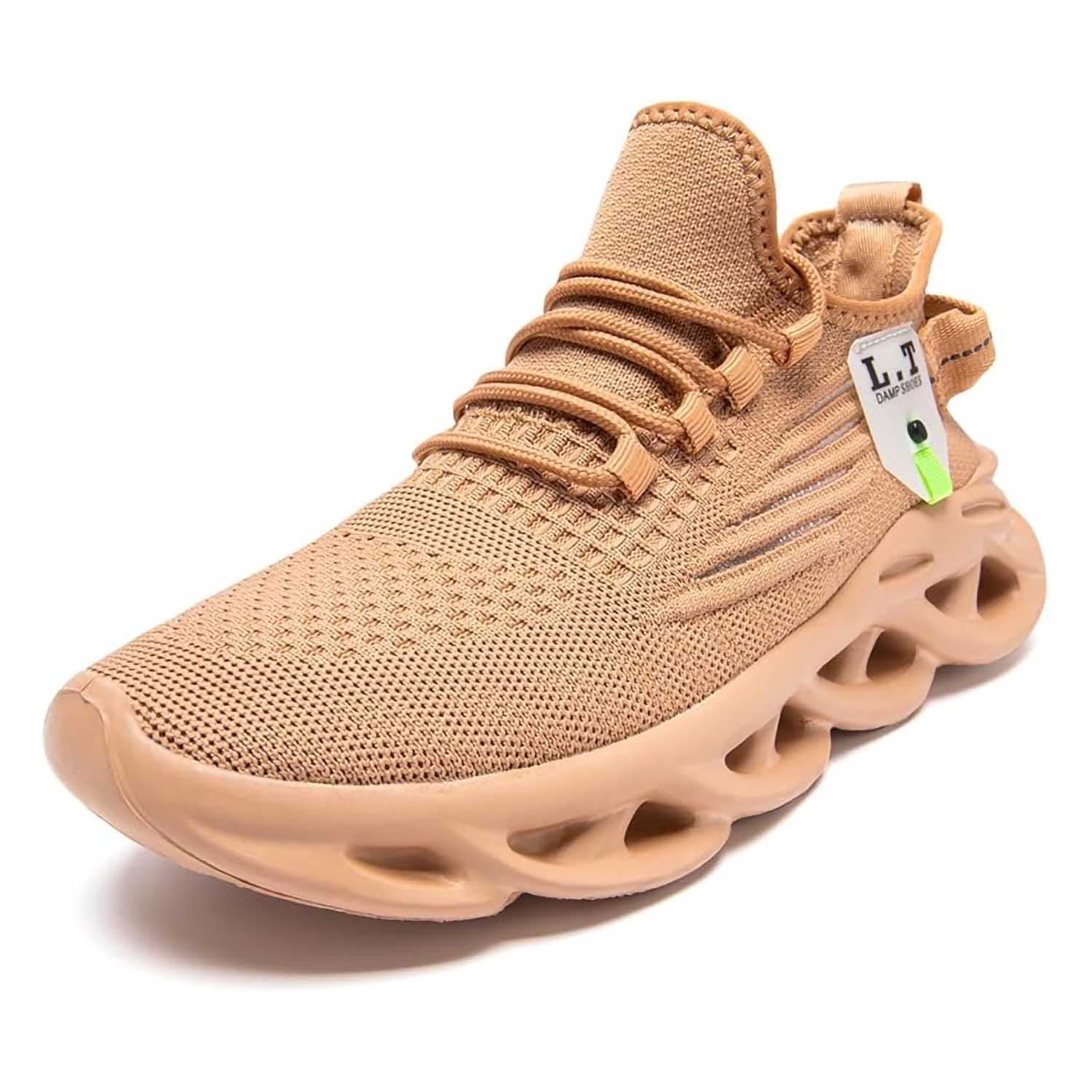 DLWKIPV Mens Running Shoes Tennis Cross Training Sneakers Fashion Non Slip Outdoor Walking Jogging Shoes Mesh Light Flexible Comfortable Breathable Shoes