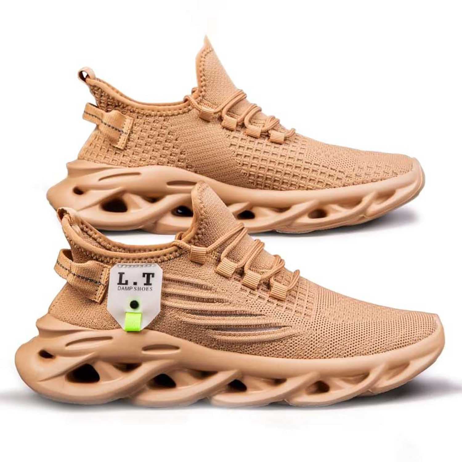 DLWKIPV Mens Running Shoes Tennis Cross Training Sneakers Fashion Non Slip Outdoor Walking Jogging Shoes Mesh Light Flexible Comfortable Breathable Shoes